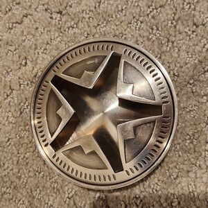 Vintage Marlboro Limited Edition Texas Lone Star StainlessSteel Ashtray & Lid,